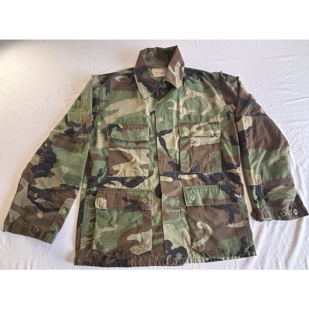 •	US Army Woodland BDU Coat 24th Infantry Div Patch Small Regular